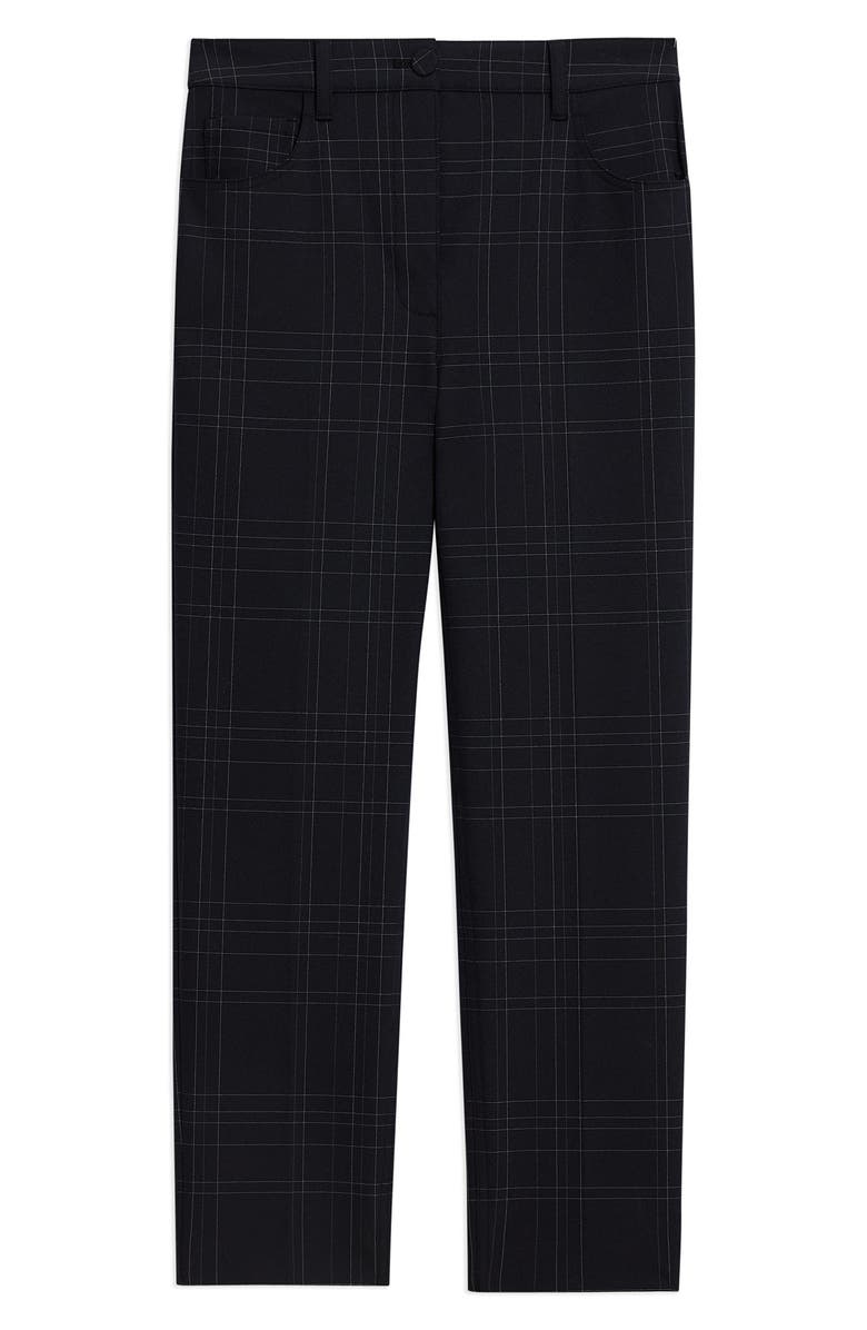 Theory Treeca Dover Windowpane Plaid Trousers, Alternate, color,