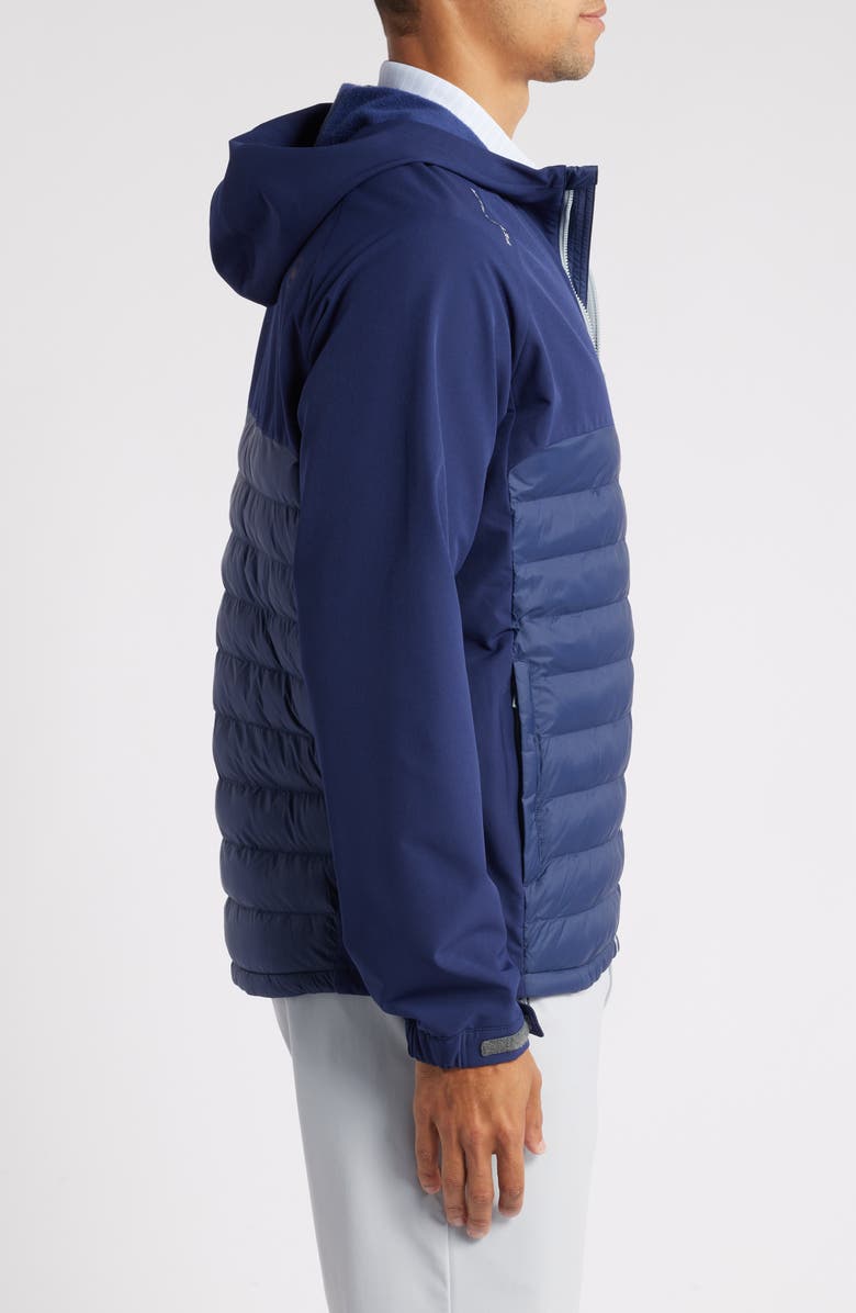 Peter Millar All Course Quilted Hybrid Hoodie, Alternate, color,