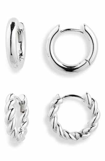 NORDSTROM RACK Demi Fine 2-Pack Assorted Huggie Hoop Earrings