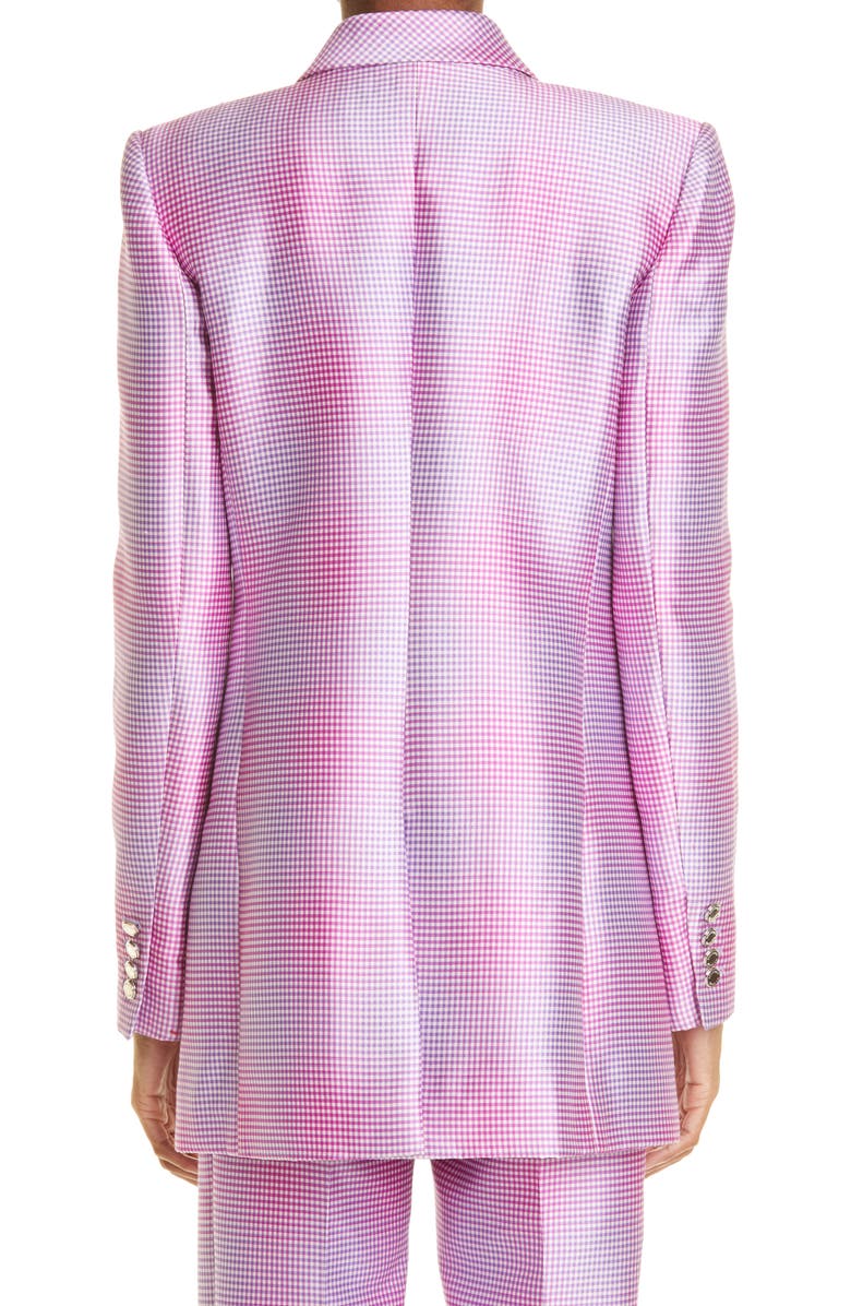 Brandon Maxwell The Jessy Oversize Silk & Wool Mikado Blazer, Alternate, color, 