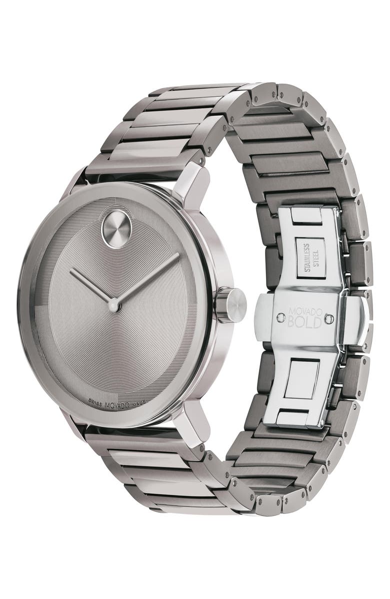 Movado Bold Evolution 2.0 Bracelet Watch, 40mm, Alternate, color, Grey