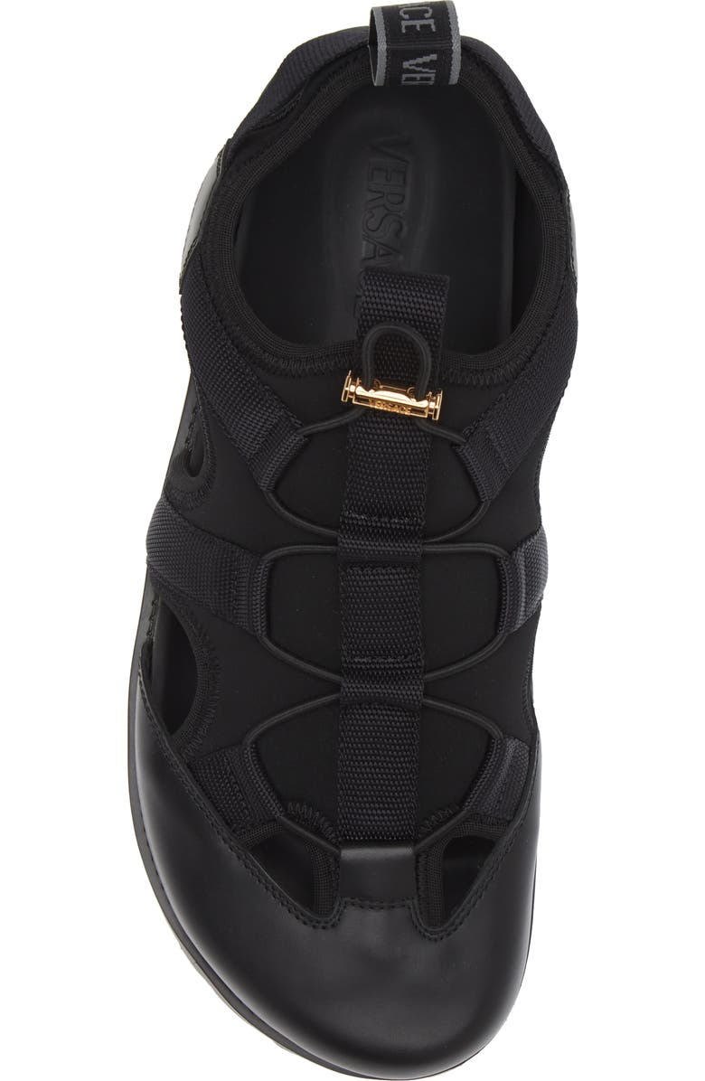 Versace Medusa Track Sandal, Alternate, color,