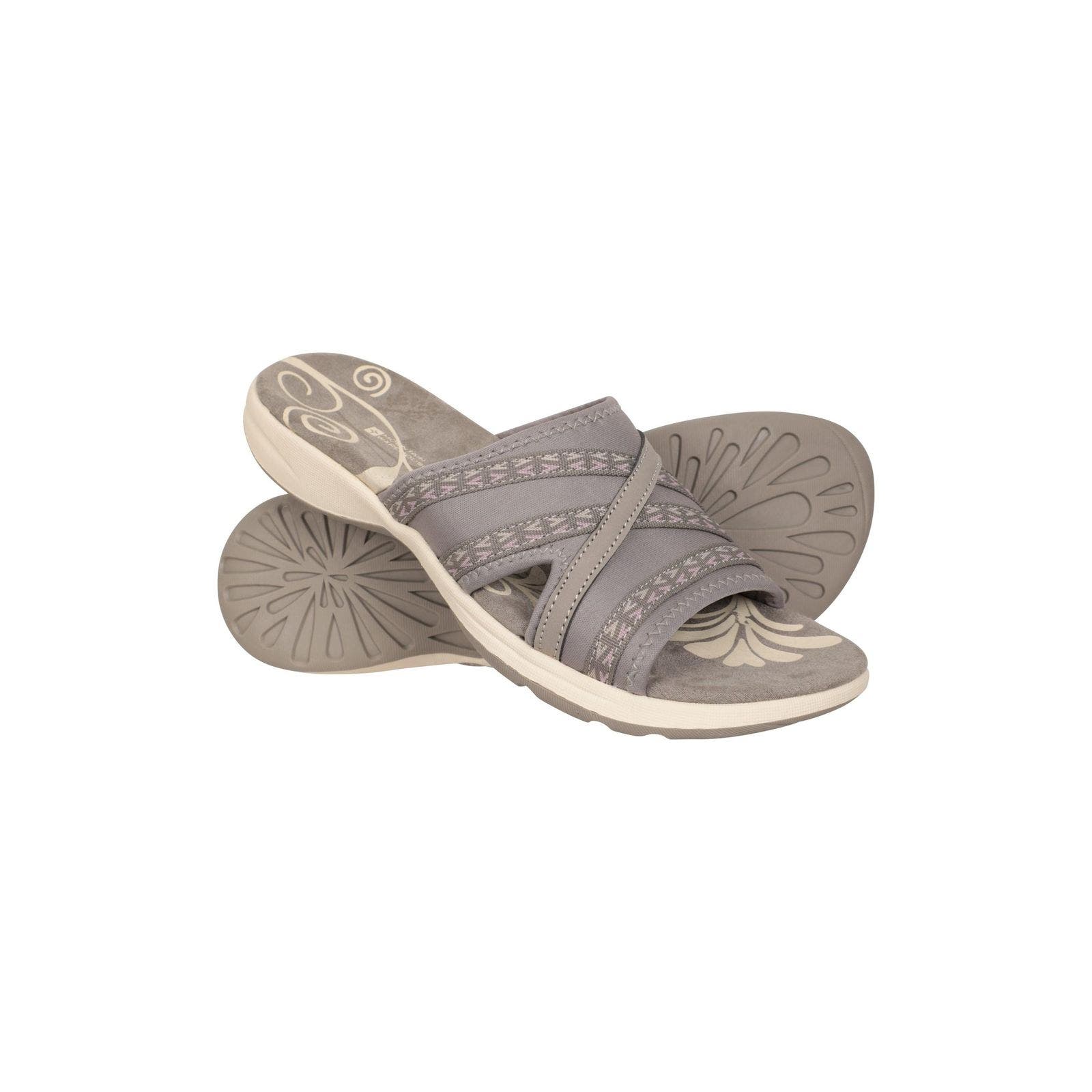 Comfort Crest Slip-on Sliders, Alternate, color, Gray