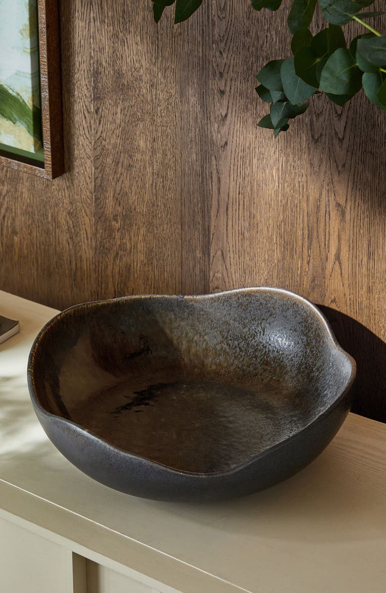 NEXT Black Glaze Stoneware Bowl, Alternate, color, 