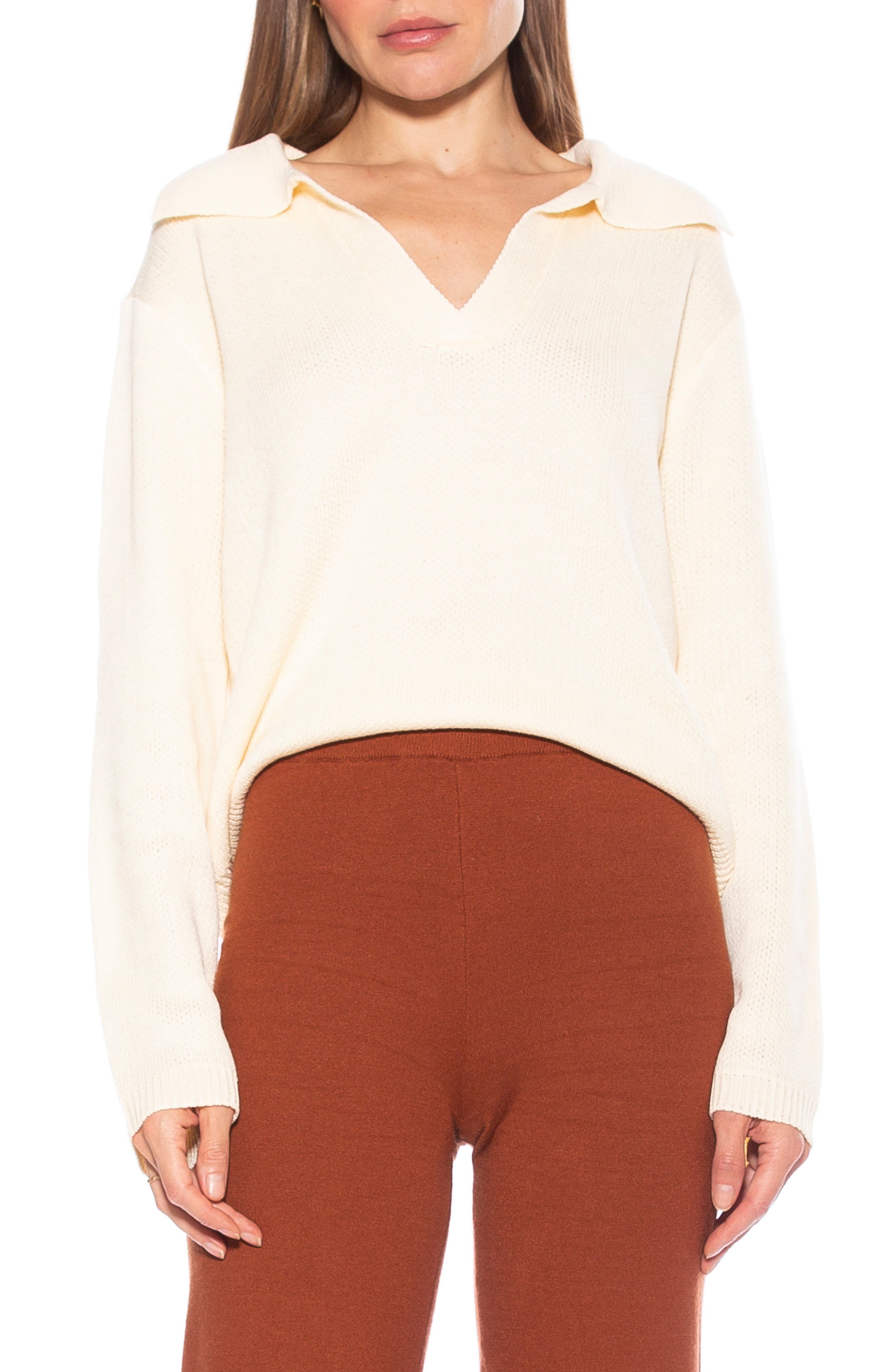 Alexia Admor Evander Retro Collared Sweater