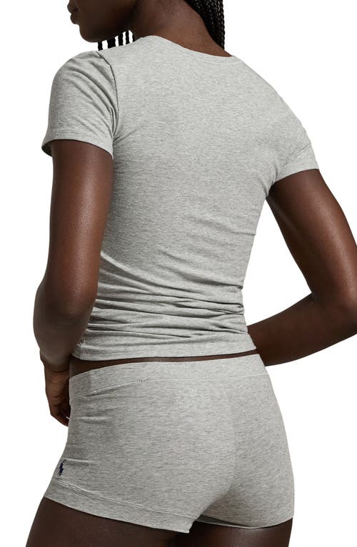 Polo Ralph Lauren Stretch Cotton T-shirt In Gray
