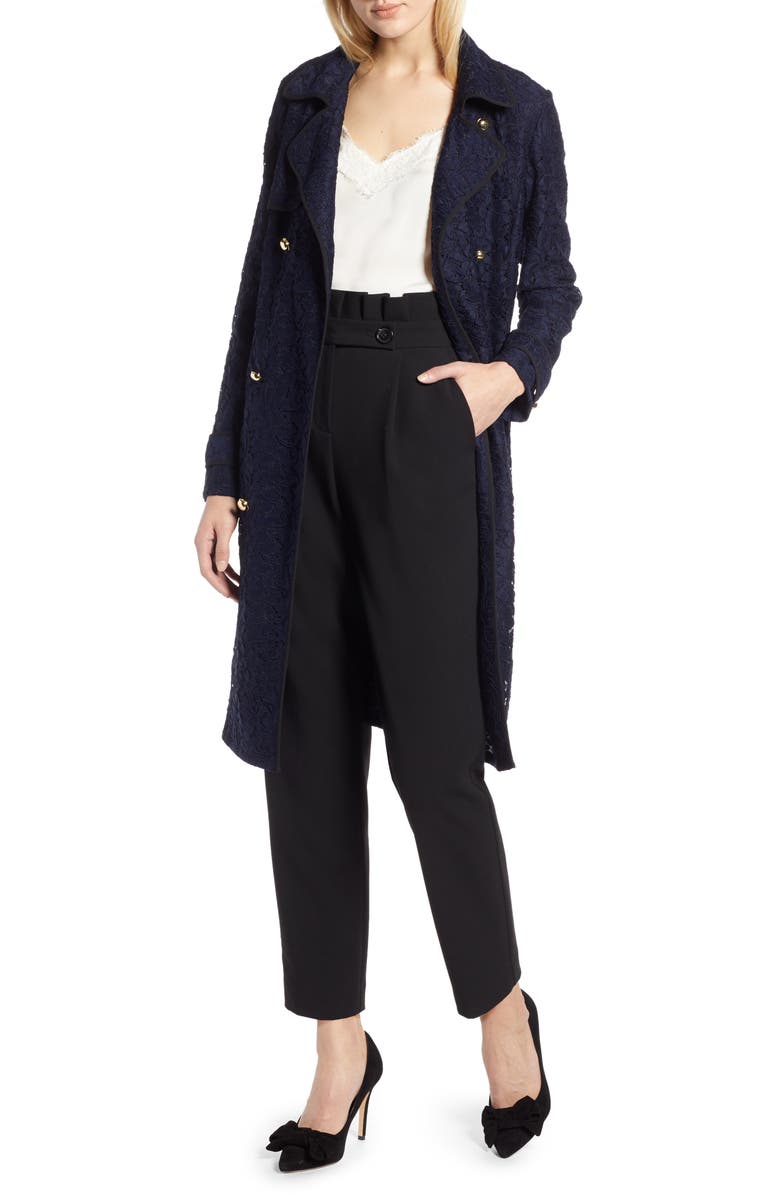 Halogen<sup>®</sup> x Atlantic-Pacific Lace Trench Coat, Main, color,
