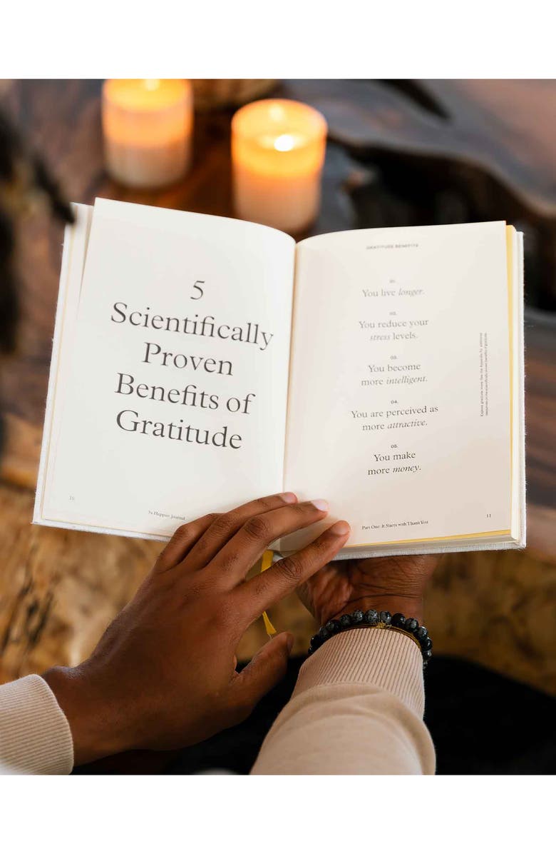 INTELLIGENT CHANGE 3X Happier Journal, Alternate, color, Linen