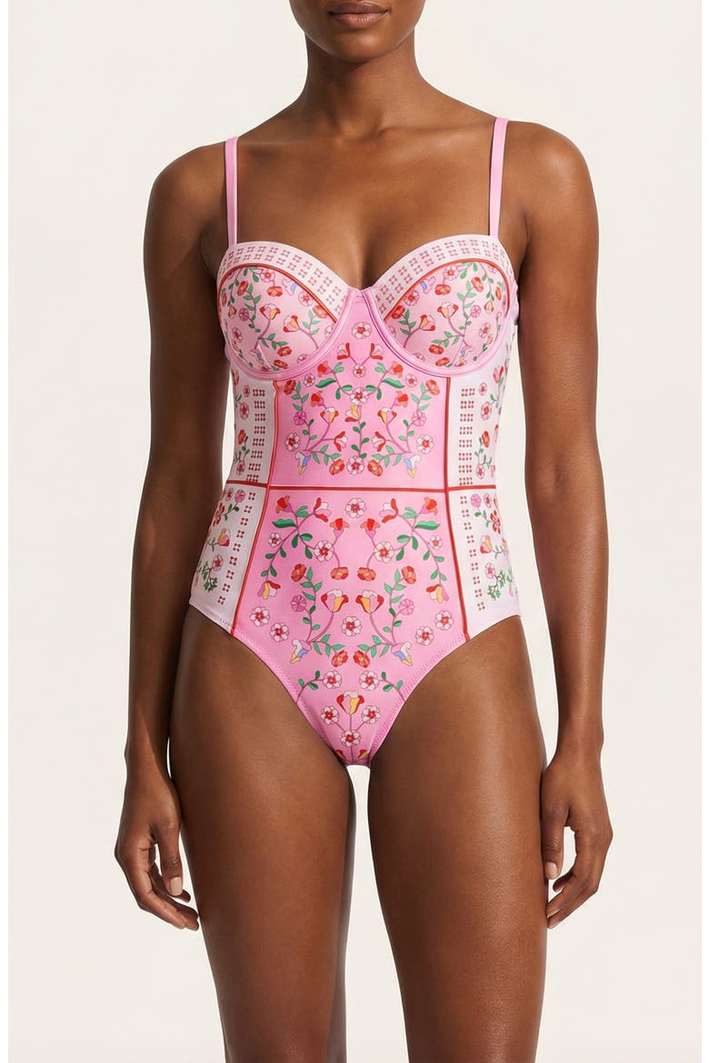 Blush Botanica One Piece Swimsuit, Main, color, Pink