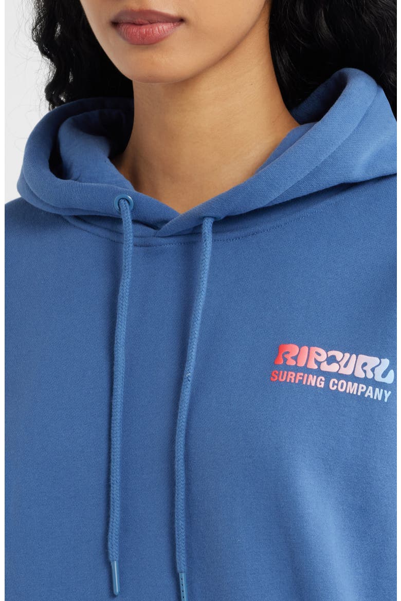 Surf Puff Print Graphic Hoodie, Alternate, color, NAVY/ RED