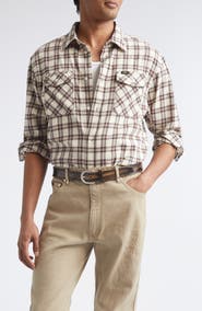 PHIPPS Workshop Plaid Flannel Button-Up Shirt