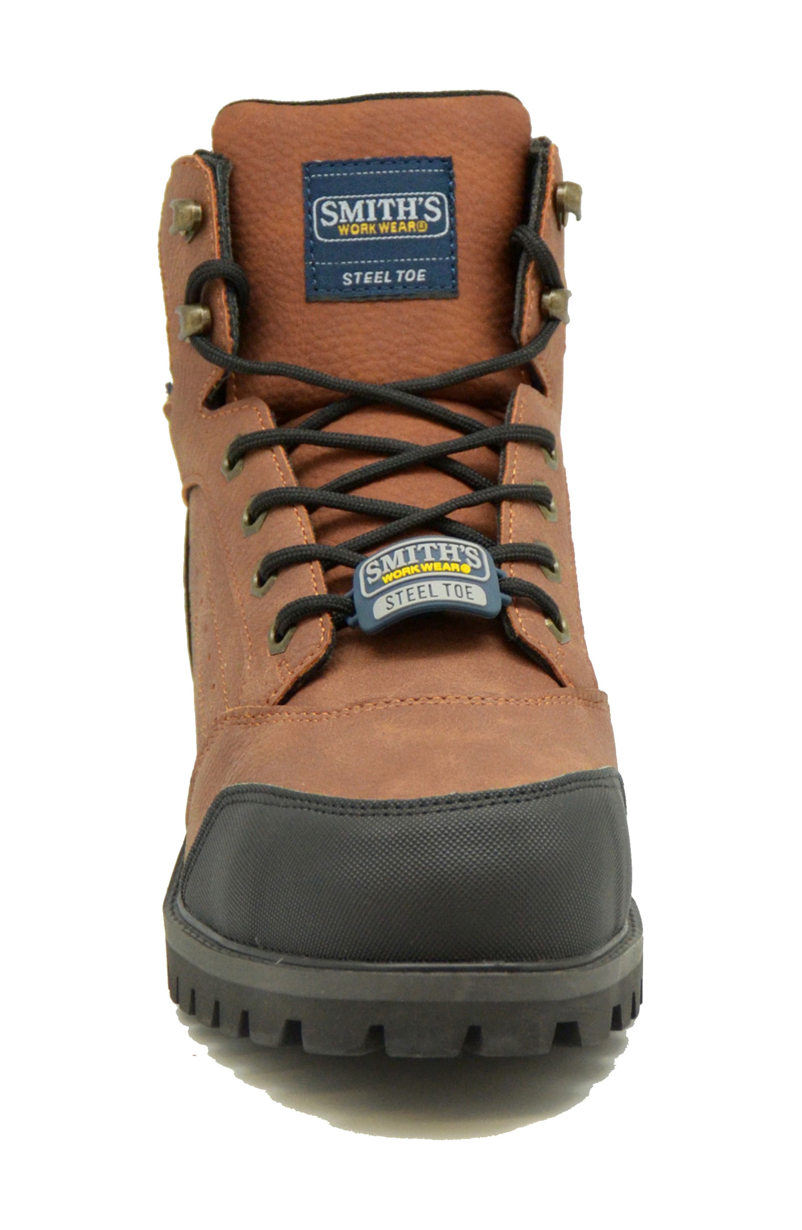 Barwick Steel Toe Lace-Up Boot, Alternate, color, RUST