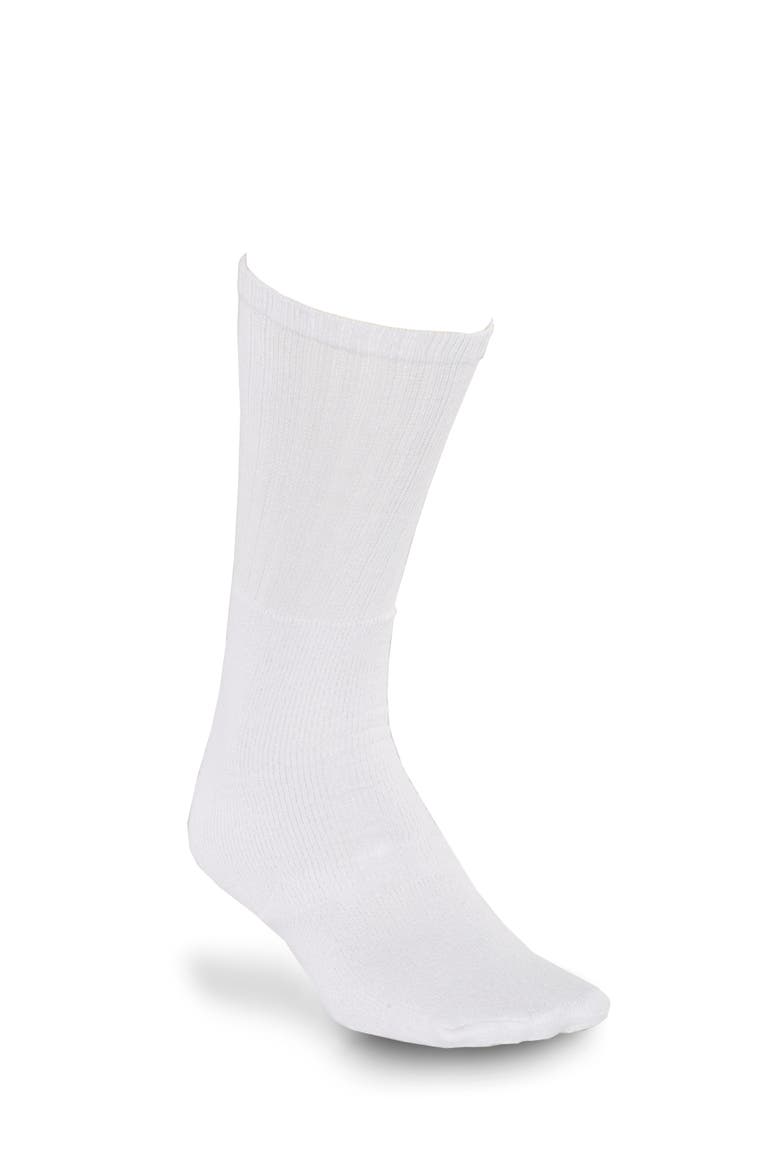 Big & Tall Continuous Comfort 3-pk Tube Socks, Alternate, color, WHITE