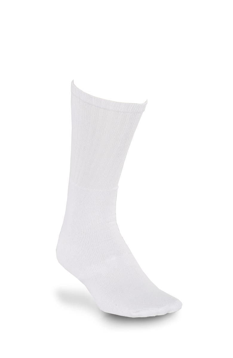 Harbor Bay by DXL Big 
Tall Continuous Comfort 3-pk Tube Socks, Alternate, color, White