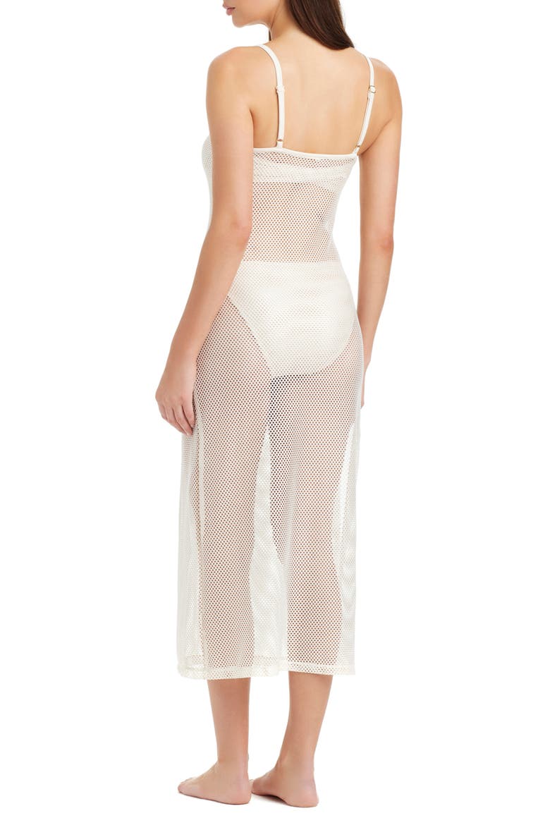 Metallic Net Sheer Maxi Cover-Up Dress, Alternate, color, WHITE GOLD