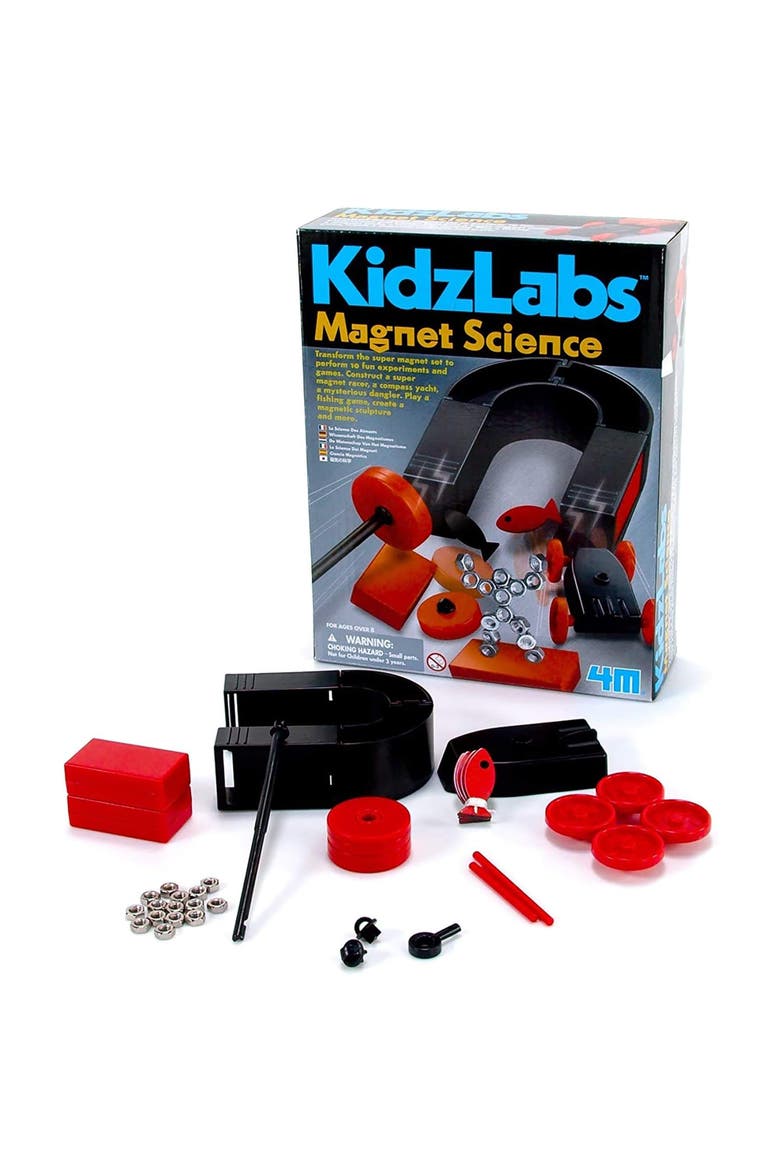 Magnet Science Kit 10 Magnetic Experiments & Games, Main, color, Multicolored