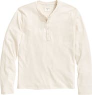 Billy Reid Long Sleeve Organic Pima Cotton Henley