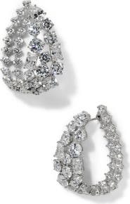 Nadri Mojito Hinge Hoop Earrings