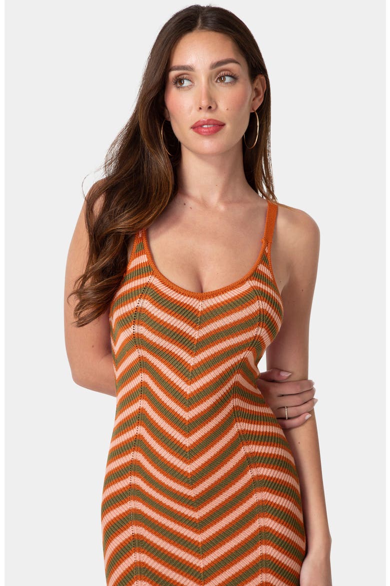 Crochet Midi Dress, Alternate, color, PINK/ MULTI