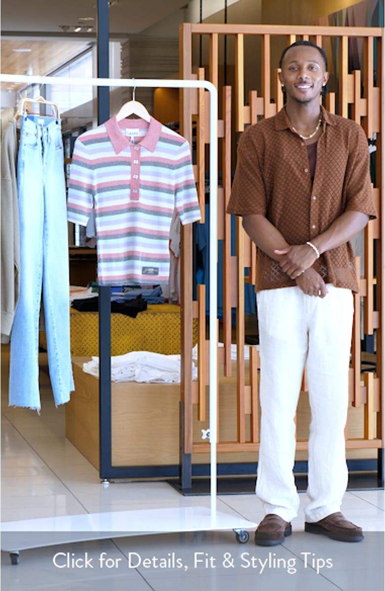 Sparkle Rib Stripe Polo, sales video thumbnail