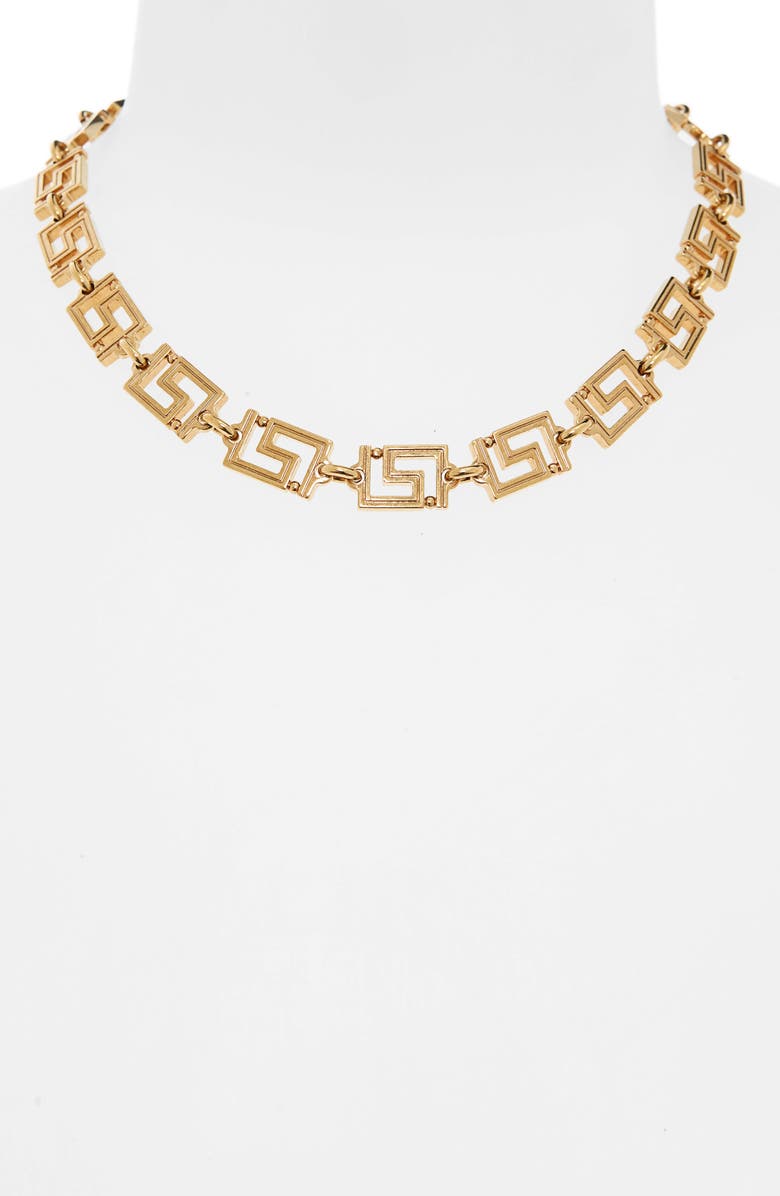 Versace First Line Chain Necklace, Alternate, color, 