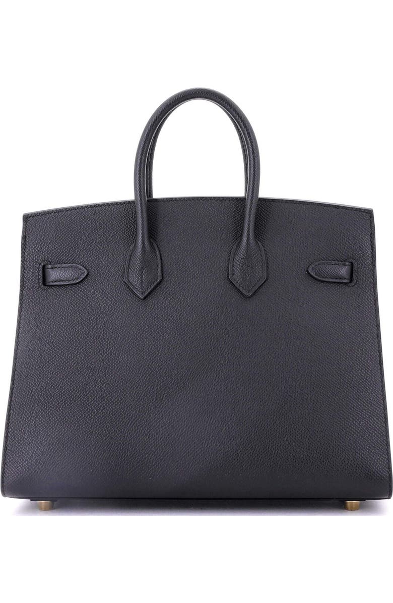 Pre-Owned Hermes Birkin Sellier Bag Black Epsom with Gold Hardware 25, Alternate, color,