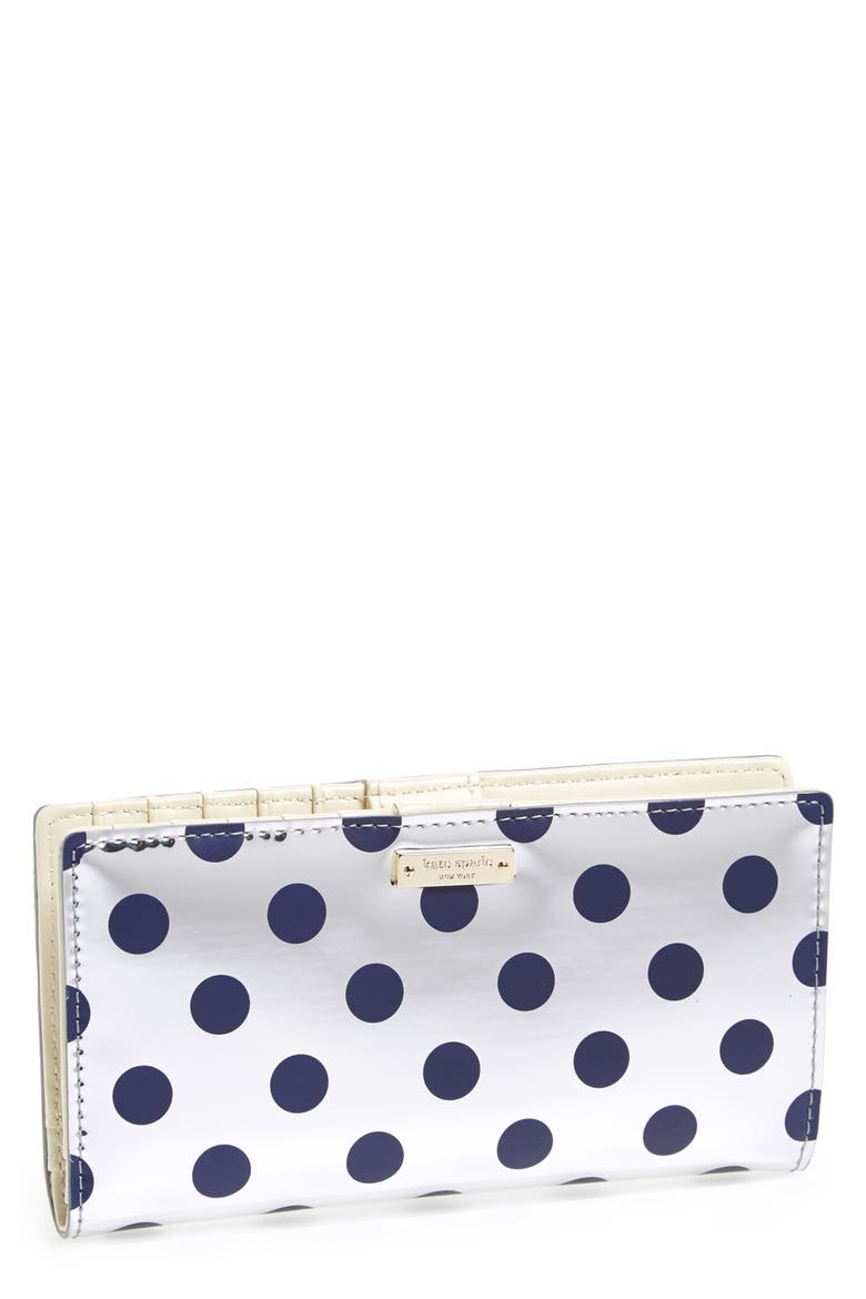 'carlisle street - stacy' wallet, Main, color, SILVER/ FRENCH NAVY