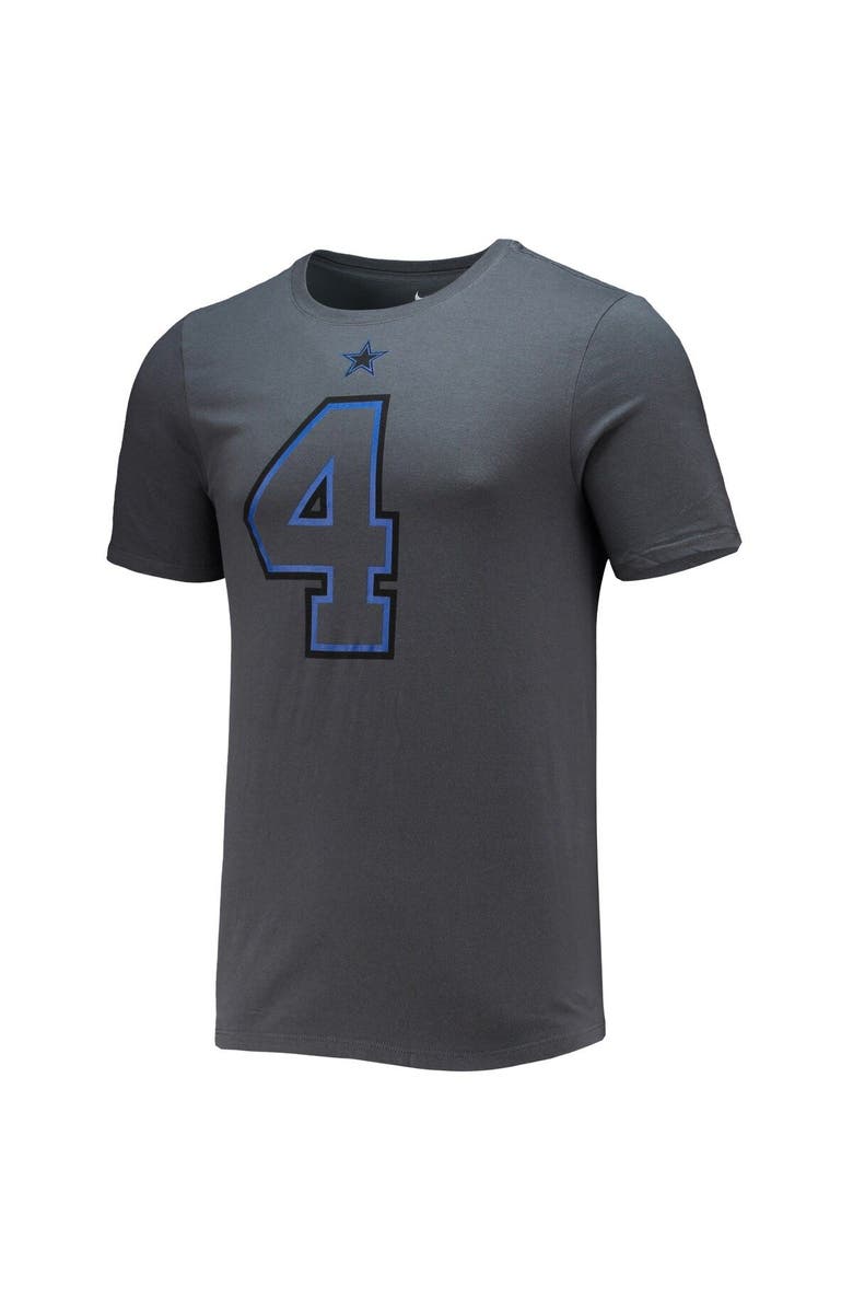 Nike Men's Nike Dak Prescott Charcoal Dallas Cowboys Player Name & Number T-Shirt, Alternate, color, Charcoal