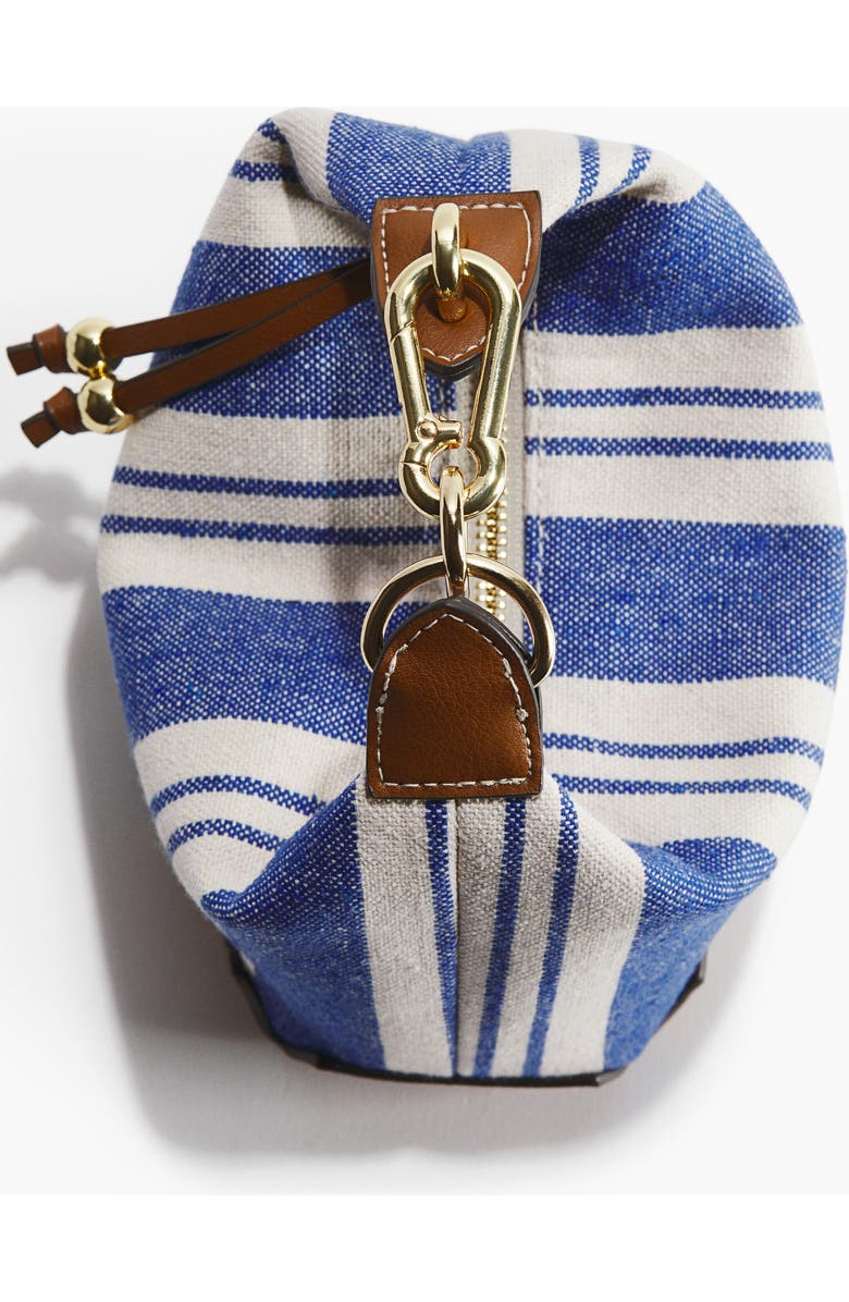 H&M Small Canvas Handbag, Alternate, color, Blue/Striped