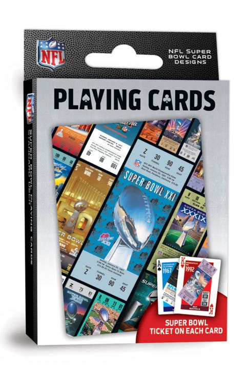 NFL Super Bowl Ticket Playing Cards