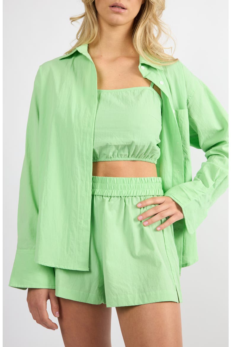 The Everyday Boyfriend Shirt, Main, color, GREEN
