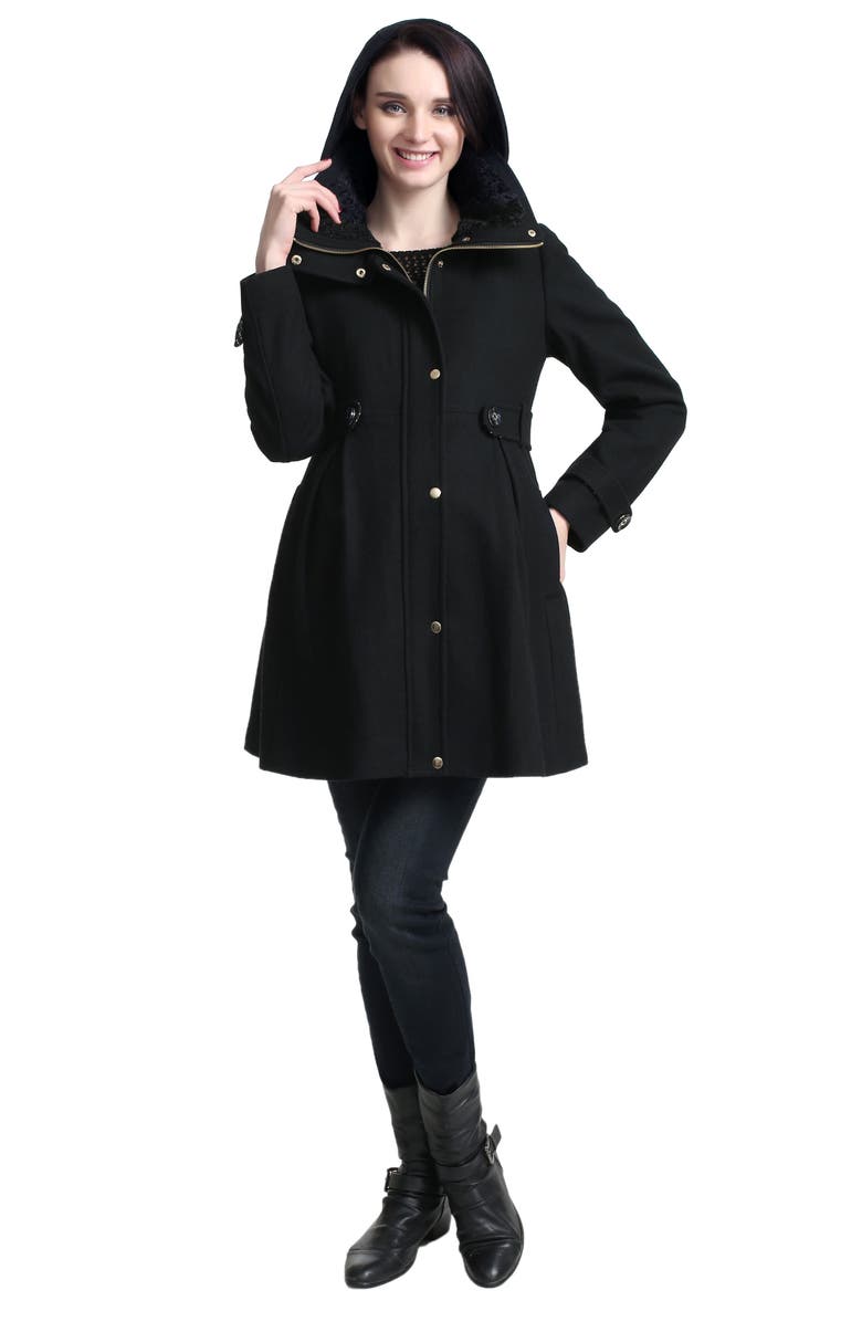 Kimi and Kai Olivia Wool Blend Maternity Coat, Alternate, color,