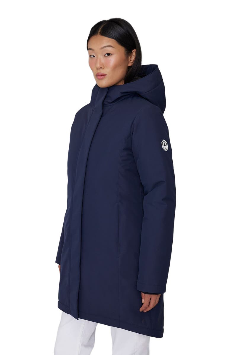 Quartz Co. MAEVA | Hooded Insulated Winter Jacket, Alternate, color, True Navy