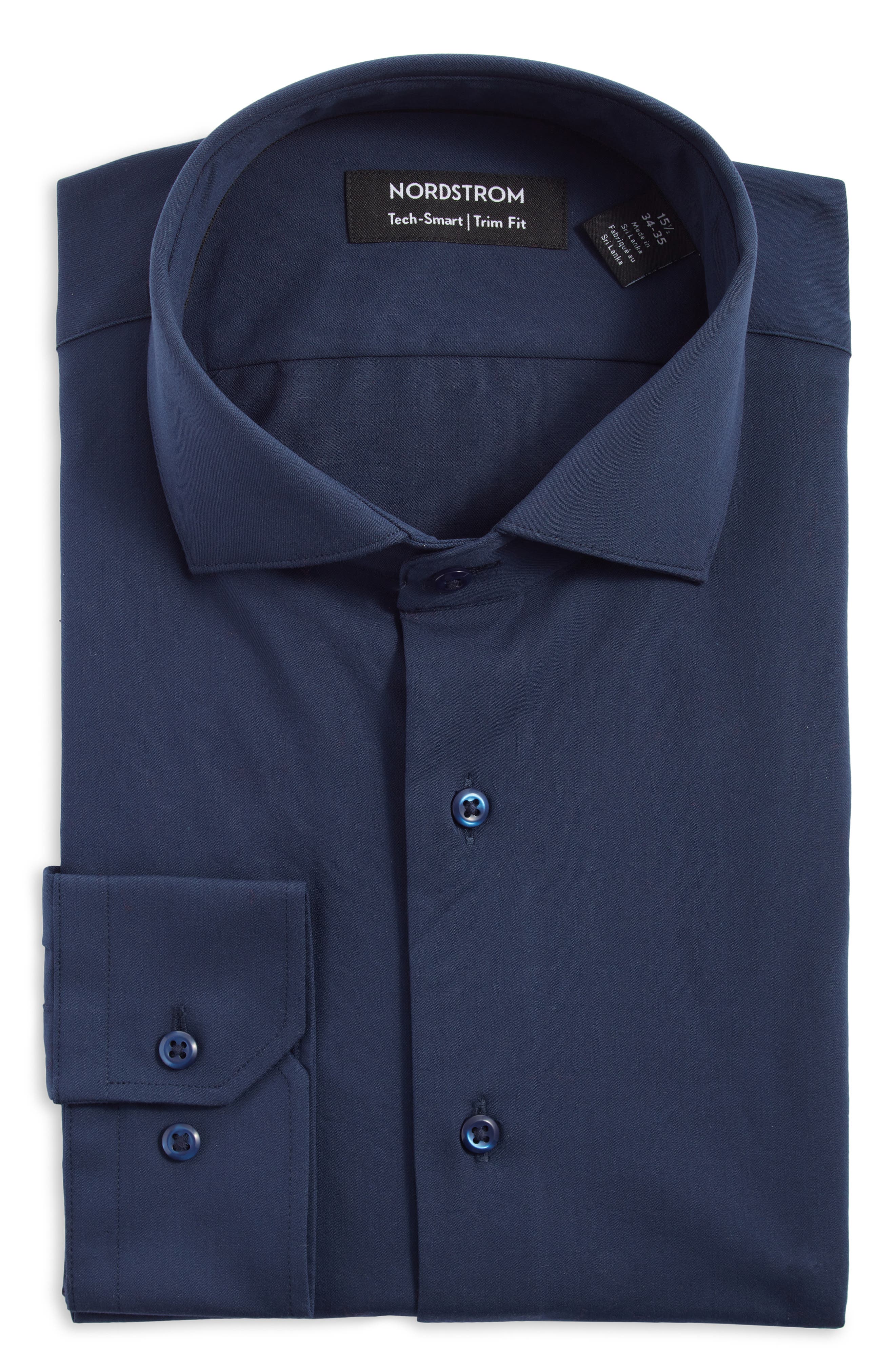 nordstrom smartcare dress shirt Smartcare Trim Fit Solid Dress Shirt (Men)