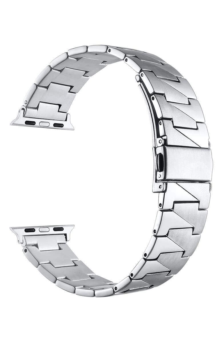 The Posh Tech Stainless Steel Apple Watch<sup>®</sup> Watchband, Alternate, color, Silver