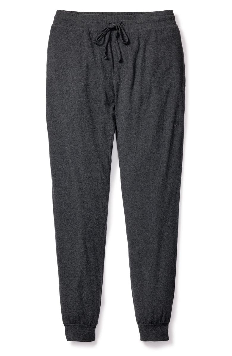 Petite Plume Pima Cotton Pajama Joggers, Alternate, color, Grey