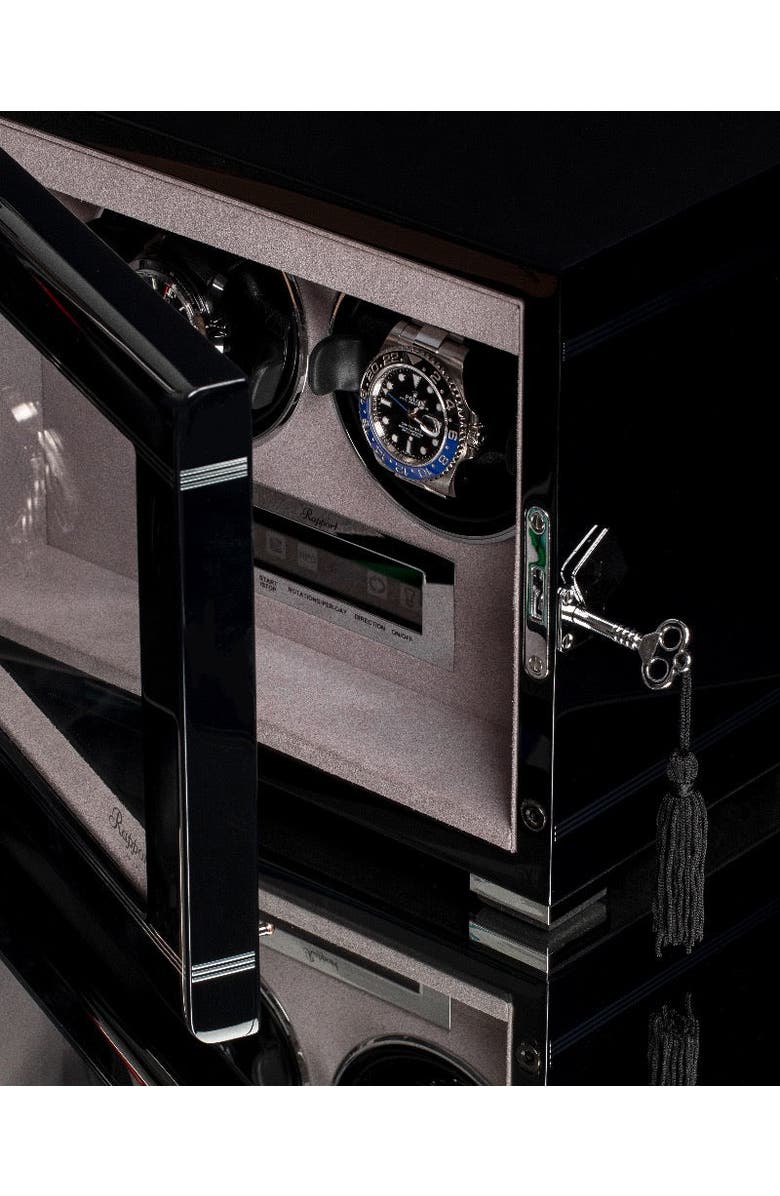 Rapport London FORMULA DUO WATCH WINDER, Alternate, color, Black