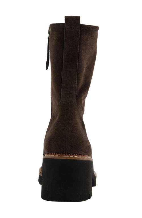 Paul Green Wanda Lug Sole Utility Boot In Brown