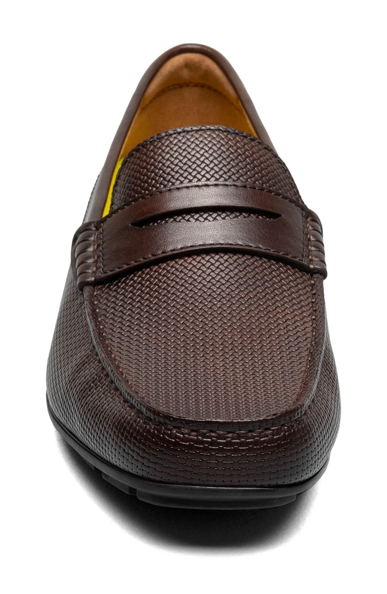 Monza Moc Toe Penny Loafer, Alternate, color, BROWN