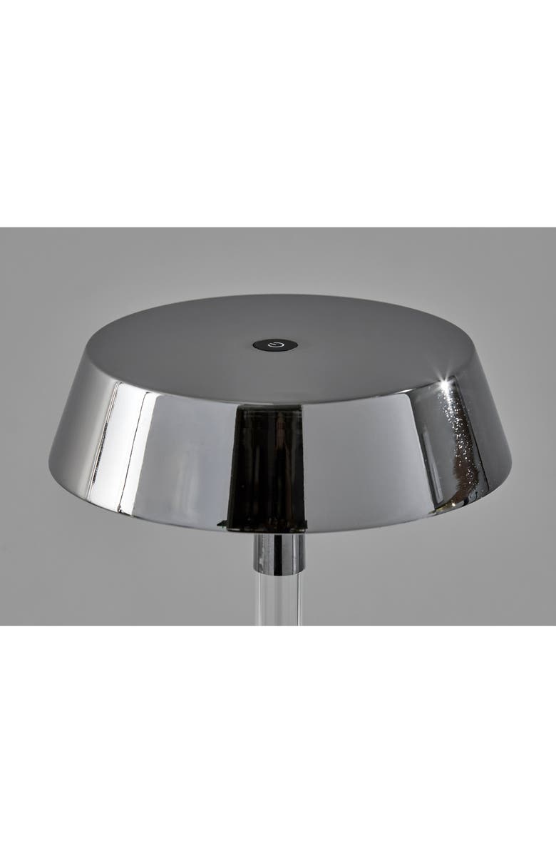ADESSO LIGHTING Orla LED Cordless Table Lamp, Alternate, color, Shiny Chrome