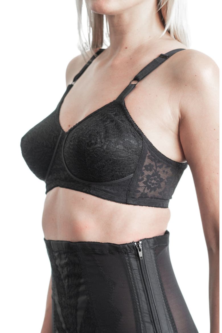 Expandable Cup Wireless Shaper Bra, Alternate, color, Black