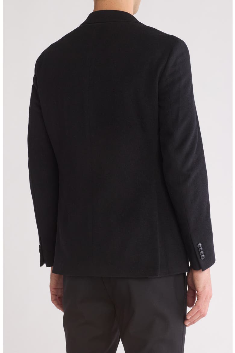 Wool, Silk & Cashmere Sport Coat, Alternate, color, BLACK
