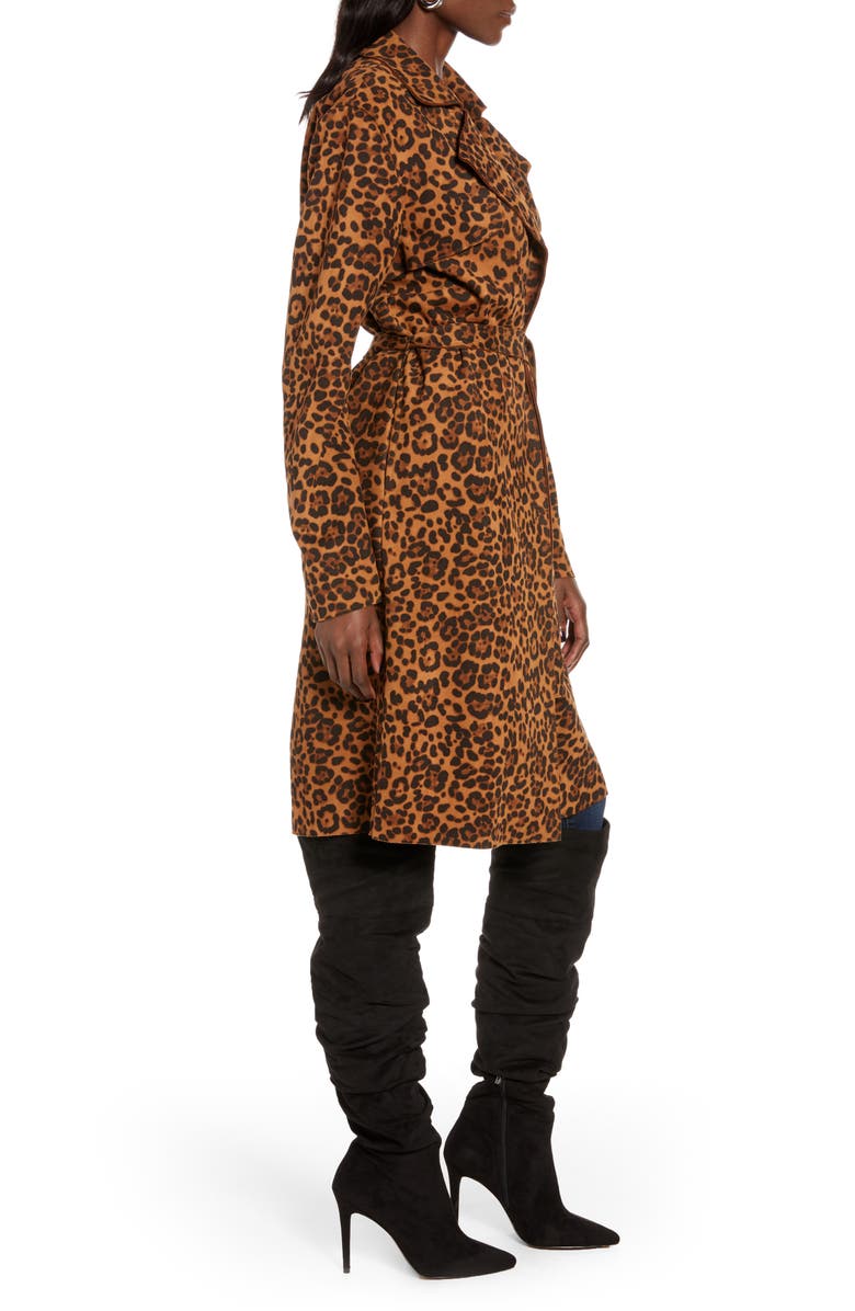 BLANKNYC Faux Suede Trench Coat, Alternate, color,