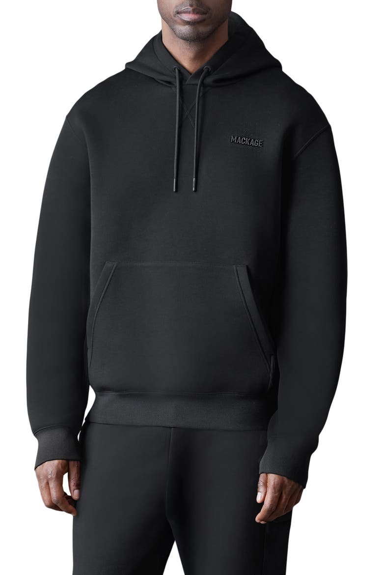 Kolton Pullover Hoodie, Main, color, BLACK