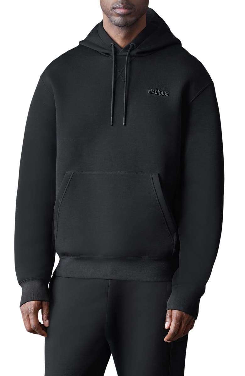 Mackage Kolton Pullover Hoodie, Main, color, Black