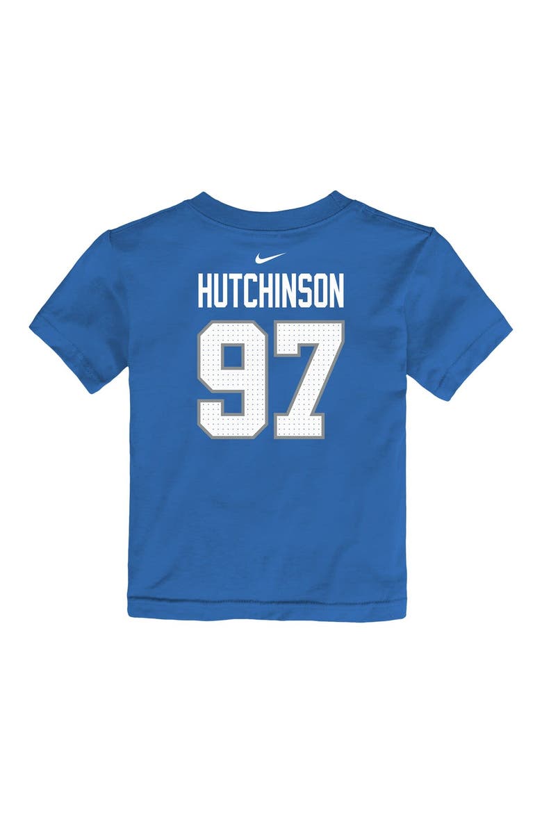 Toddler Nike Aidan Hutchinson Blue Detroit Lions Player Name & Number T-Shirt, Alternate, color, Blue