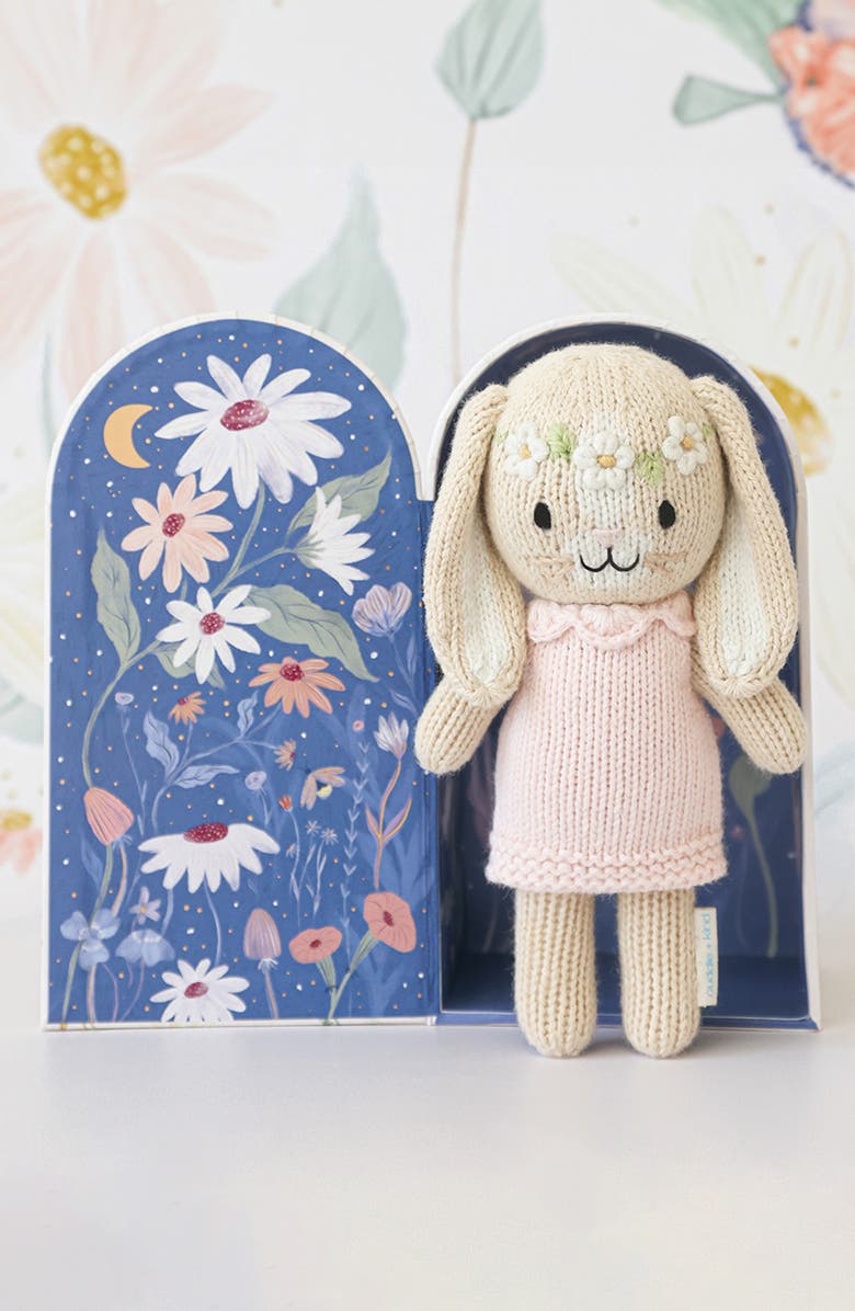 cuddle+kind Tiny Hannah The Bunny Blush Stuffed Animal, Alternate, color, Pink