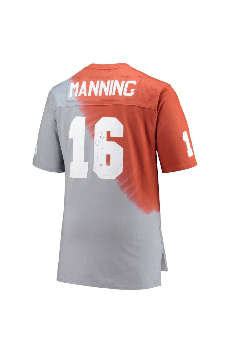 Mitchell & Ness Men's Mitchell & Ness Peyton Manning Tennessee Orange/Gray Tennessee Volunteers Name & Number Tie-Dye V-Neck T-Shirt, Alternate, color, 