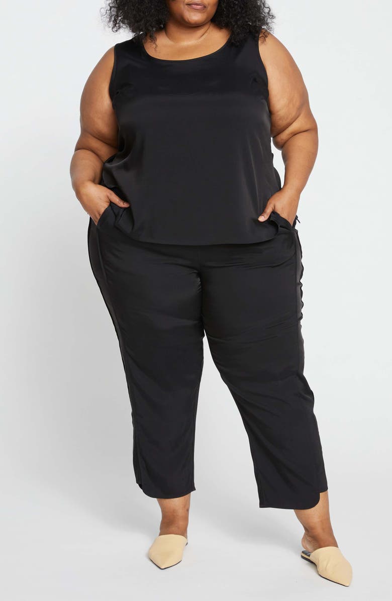 Universal Standard Cooling Stretch Tank Top, Alternate, color, Black