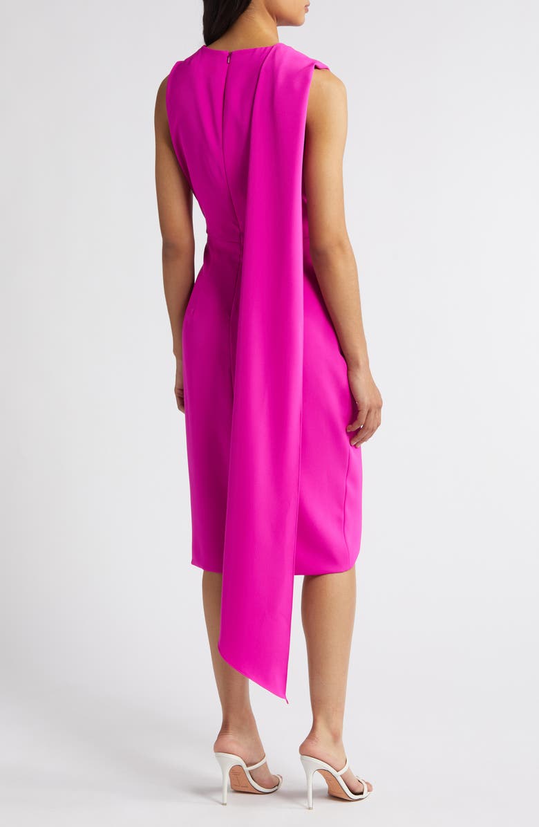 Black Halo Janella Side Drape Sheath Dress, Alternate, color,